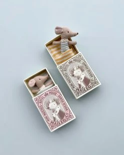 Maileg Sleepy Wakey Baby Mouse In Box *New*