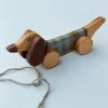 Friendly Toys Handmade Pull Along Dog Toy