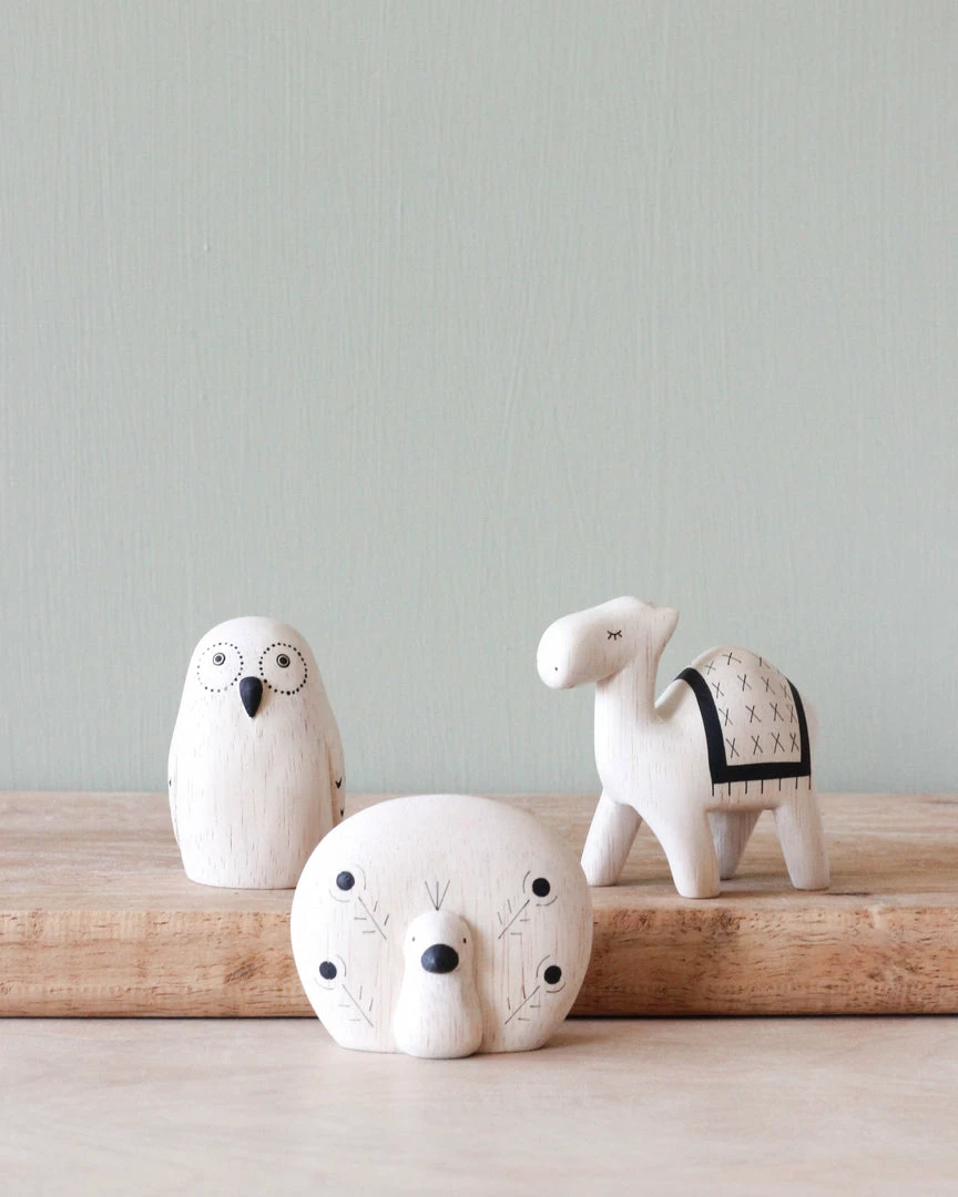 T-Lab *New* Handmade Tiny Wooden Exotic Animals 3 T-Lab *New* Handmade Tiny Wooden Exotic Animals