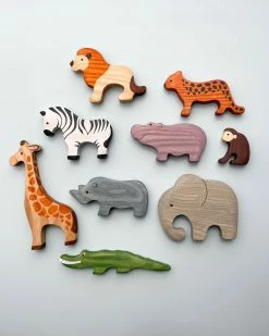 Mikheev Manufactory Handmade Wooden Safari Animals