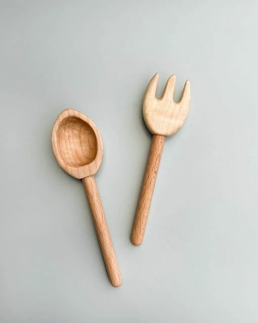 Tateplota Handmade Wooden Fork & Spoon *New*