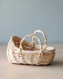 - Handmade Small Rattan Carry Basket *New*