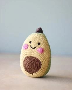 Pebble Avocado Rattle