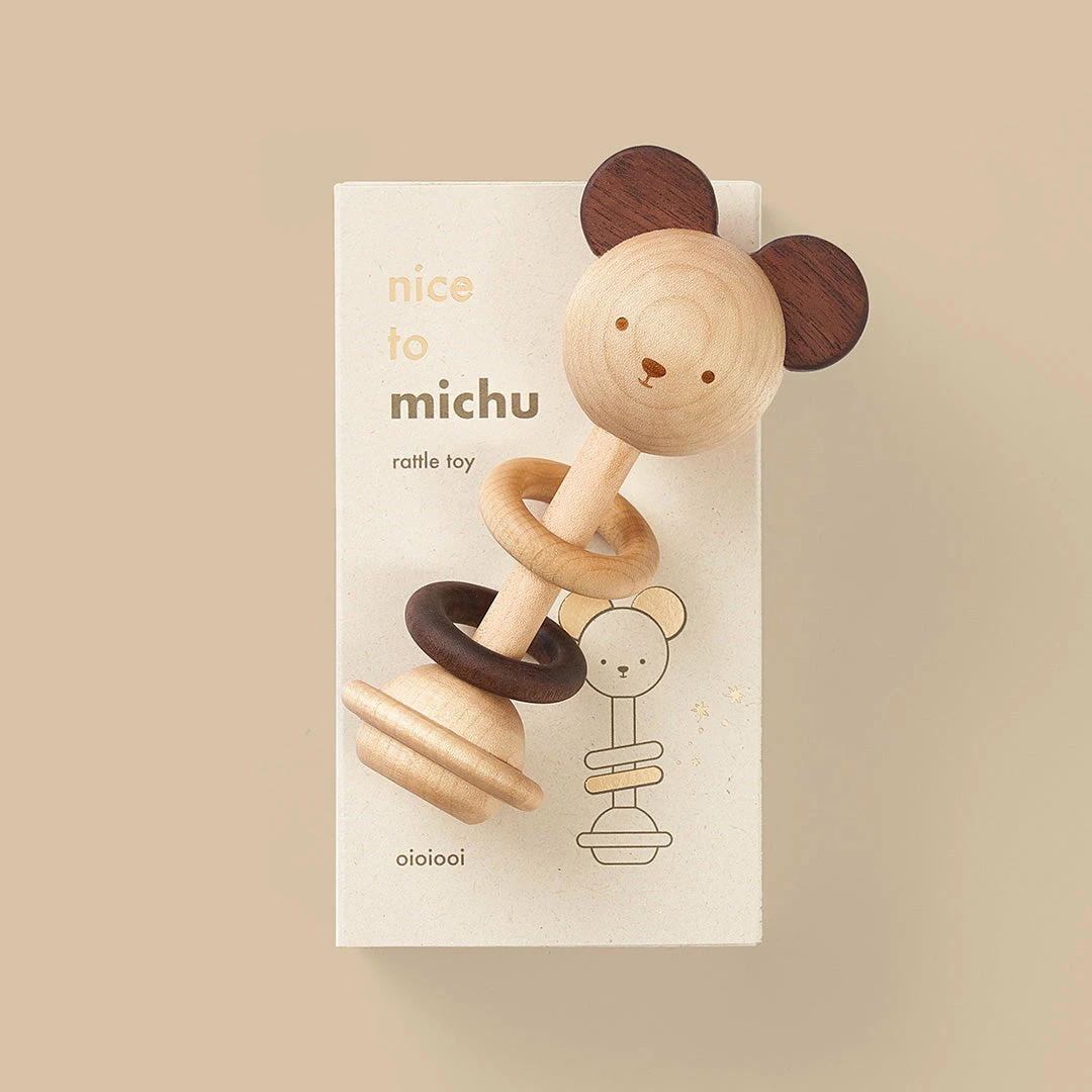 Oioiooi *New* Nice To Michu Baby Rattle 3 Oioiooi *New* Nice To Michu Baby Rattle