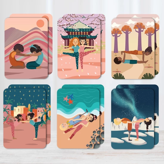 Odin Parker Kids Yoga Cards *New* 8 Odin Parker Kids Yoga Cards *New*