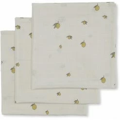 Konges Sløjd *New* Organic Lemon Muslin Cloth (3-Pack)