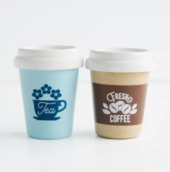 Le Toy Van Wooden Coffee And Tea Cups (set) *New*