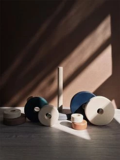 Sabo Concept *New* Wooden Pyramid Stacker - Terracotta