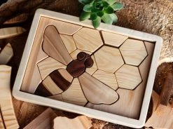 Cocoletes Handmade Double Layer Wooden Puzzle - Beehive