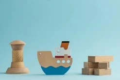 Animi *New* Handmade Wooden Boat Stacker