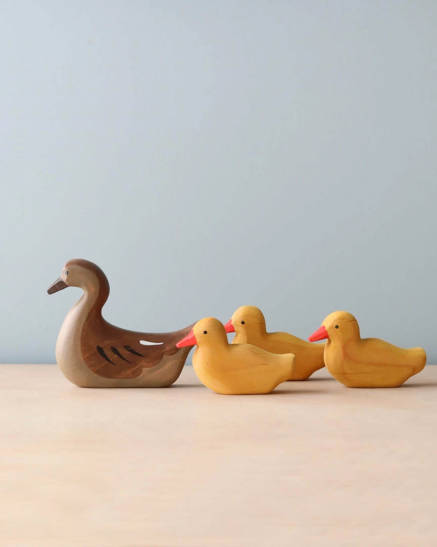Forest Melody Handmade Wooden Duck Set *New* 3 Forest Melody Handmade Wooden Duck Set *New*
