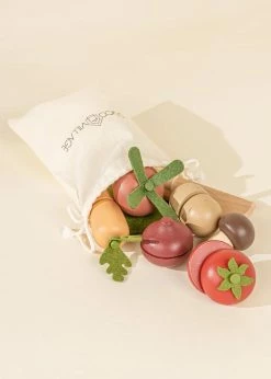 Coco Village Sliceable Wooden Vegetables