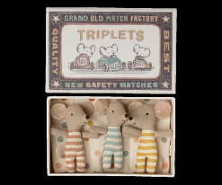 *New* Maileg | Triplets Baby Mice In Matchbox