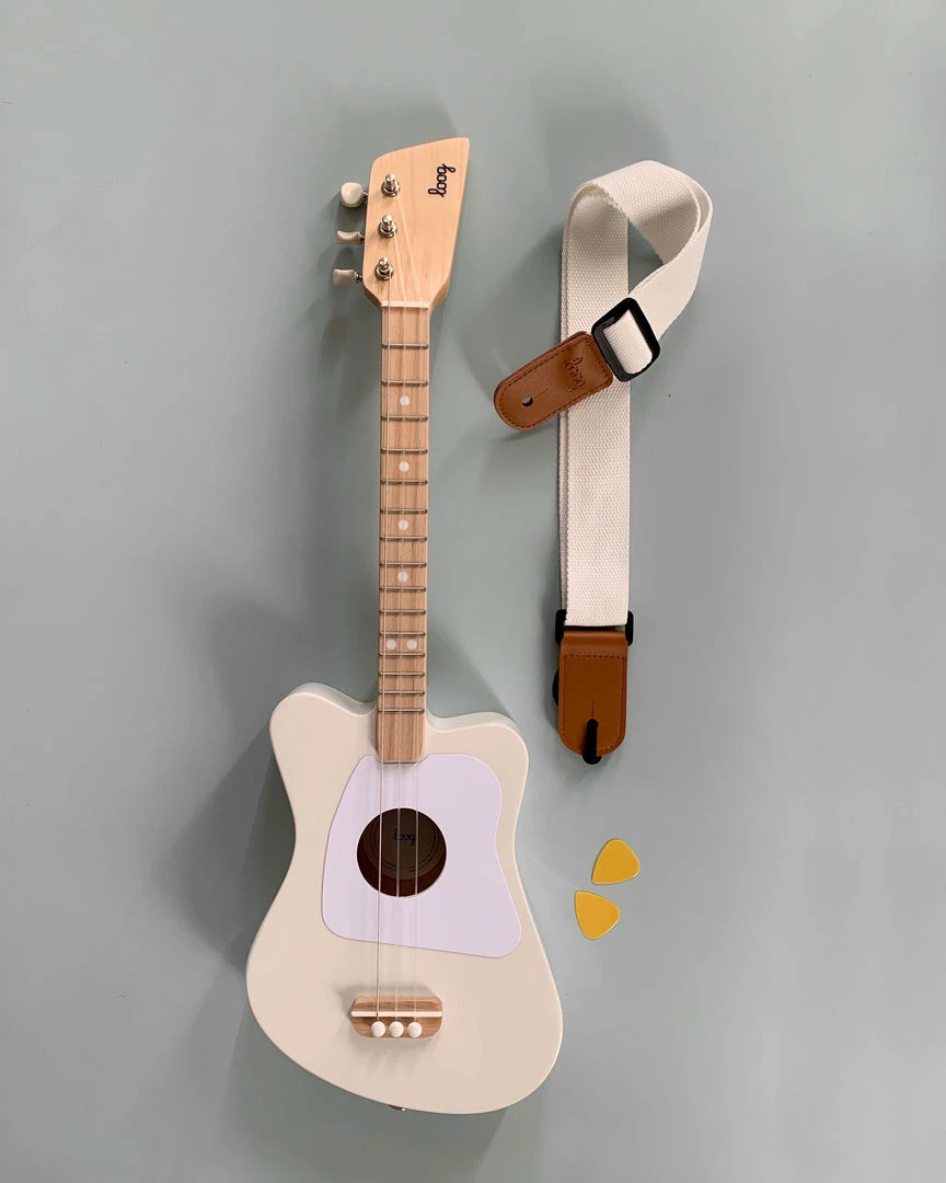 Loog Kids Wooden Guitar With Strap *New* 3 Loog Kids Wooden Guitar With Strap *New*