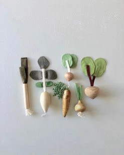 Vendor-unknown Handmade Wooden Vegetable Set