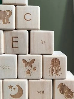 Sabo Concept *New* Alphabet Wooden Blocks